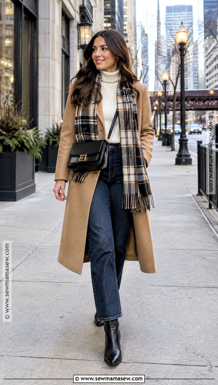 Chicago November Wool Coat Outfit - 15 Chicago November Outfits for Women