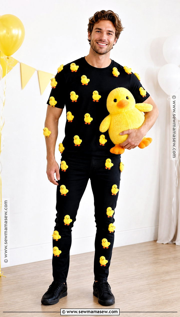 Chick Magnet Costume With Black Outfit - 30 halloween male costumes