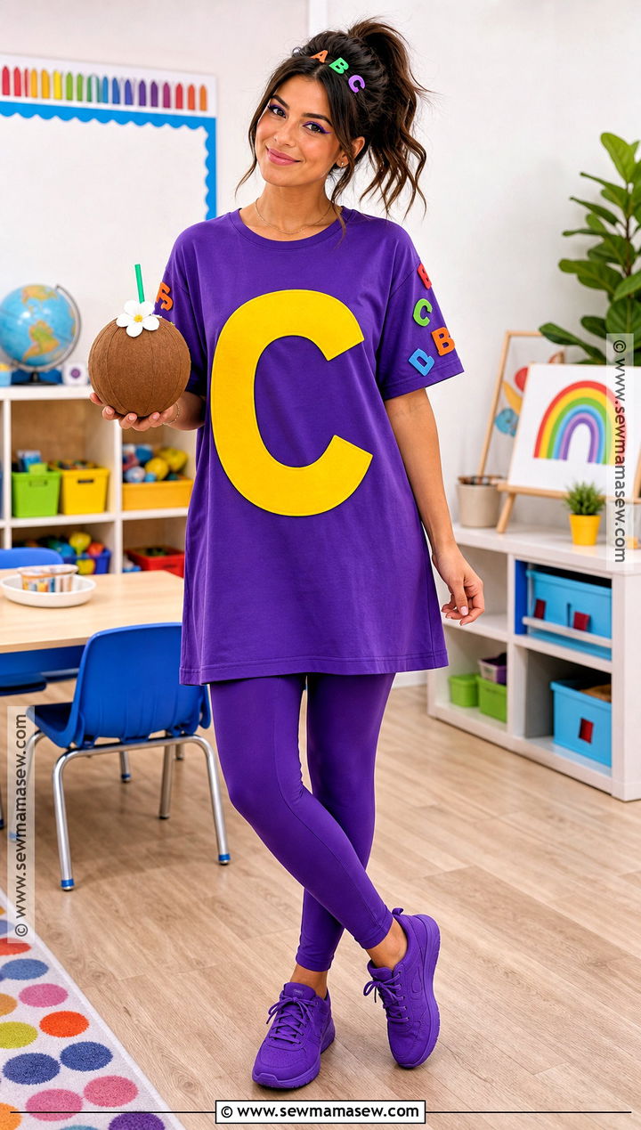 Chicka Chicka Boom Boom Letter Costume - 30 preschool teacher halloween costumes