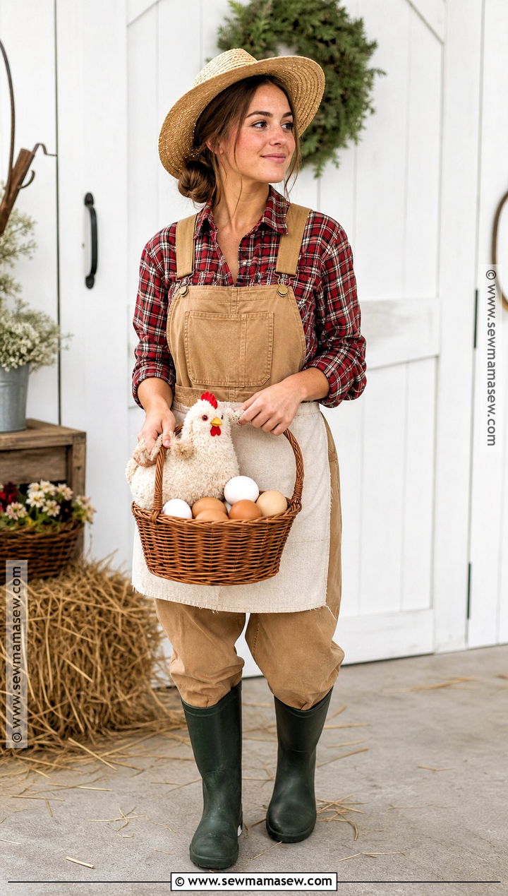 Chicken Farmer Costume - 30 farmer costume ideas for women
