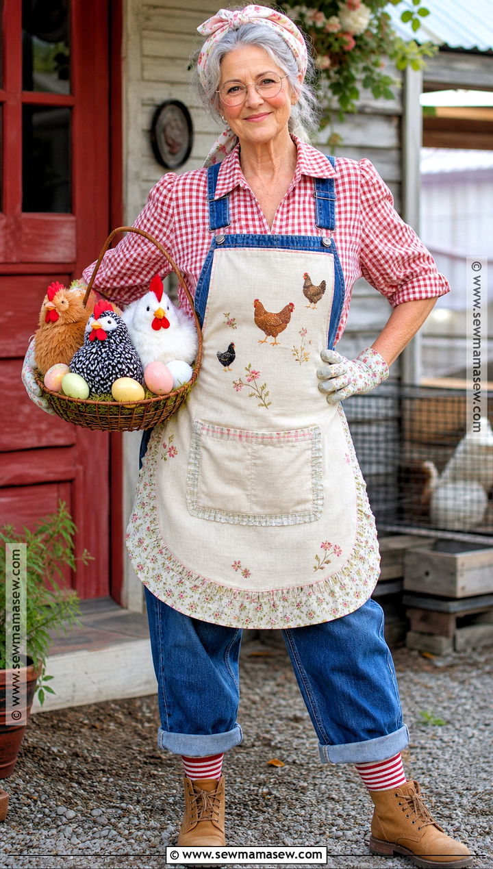 Chicken Keeping Grandma Costume - 40 grandma costume ideas