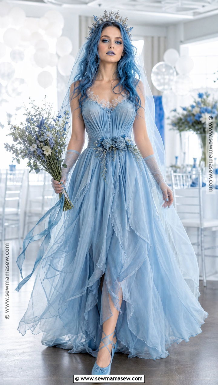 Chiffon Emily Corpse Bride Dress - 30 Emily Corpse Bride Dress Ideas