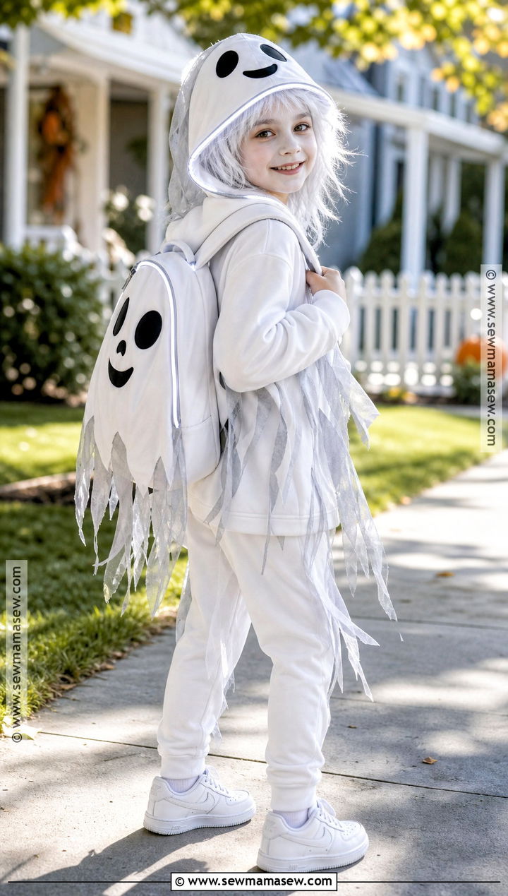 Child Friendly Hooded Ghost Costume - 30 Halloween Costumes Ghost
