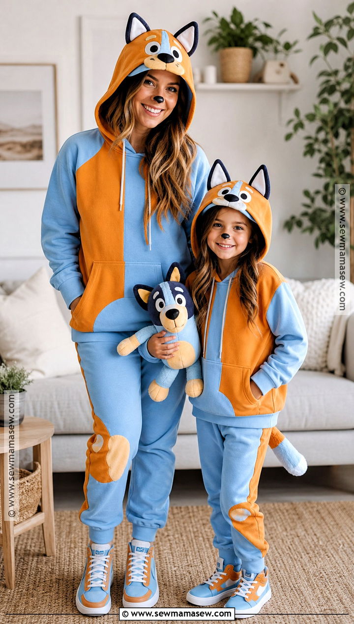 Chilli And Bluey Costume - 35 Mother Daughter Halloween Costumes