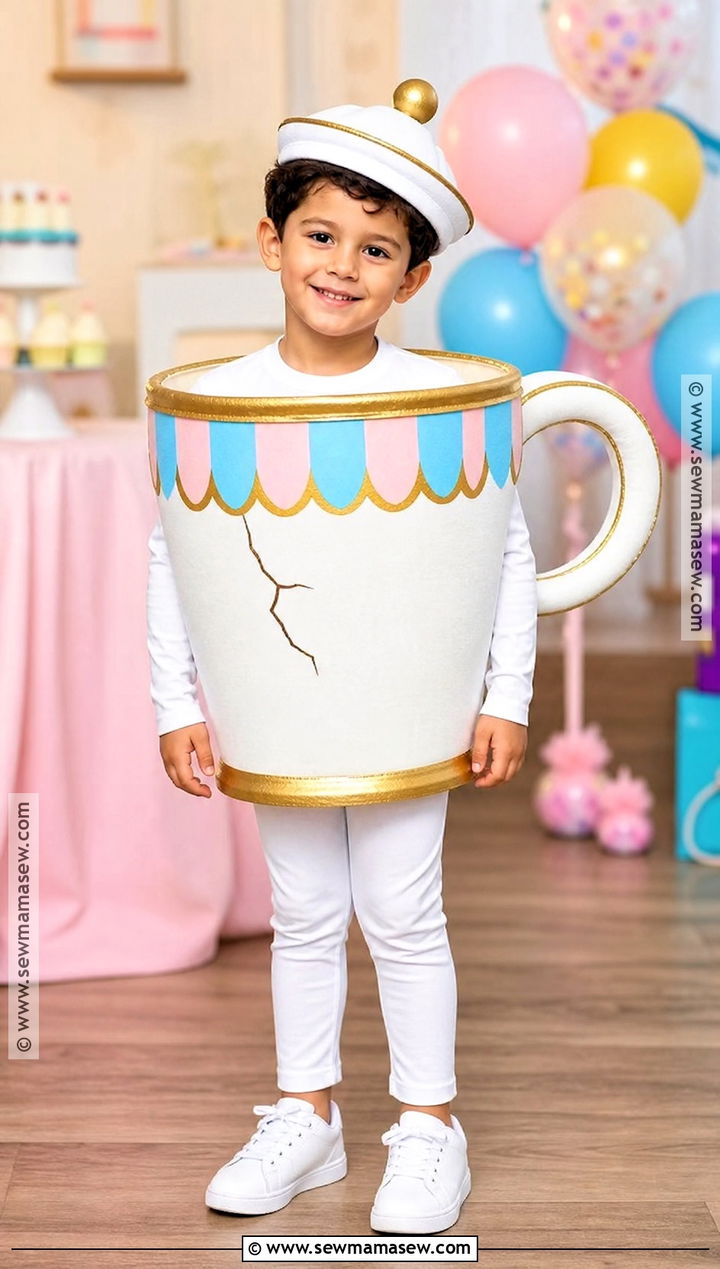 Chip Teacup Kids Costume - 40 Beauty And The Beast Costume Ideas
