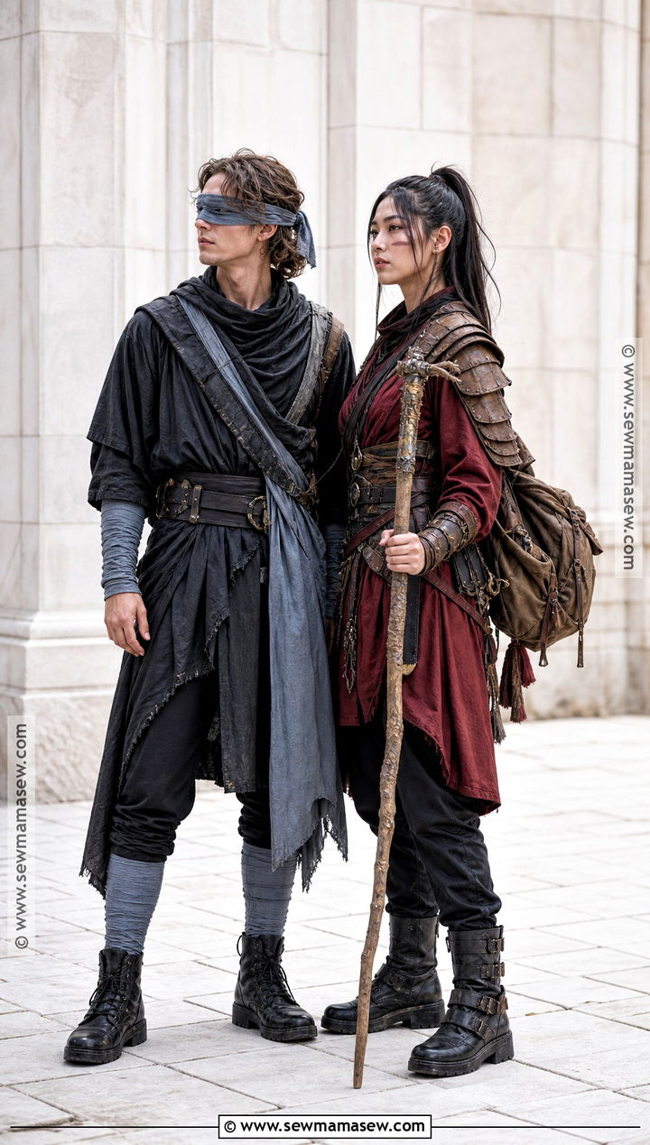 Chirrut mwe And Baze Malbus Couple Costume - 35 star wars couple costume ideas