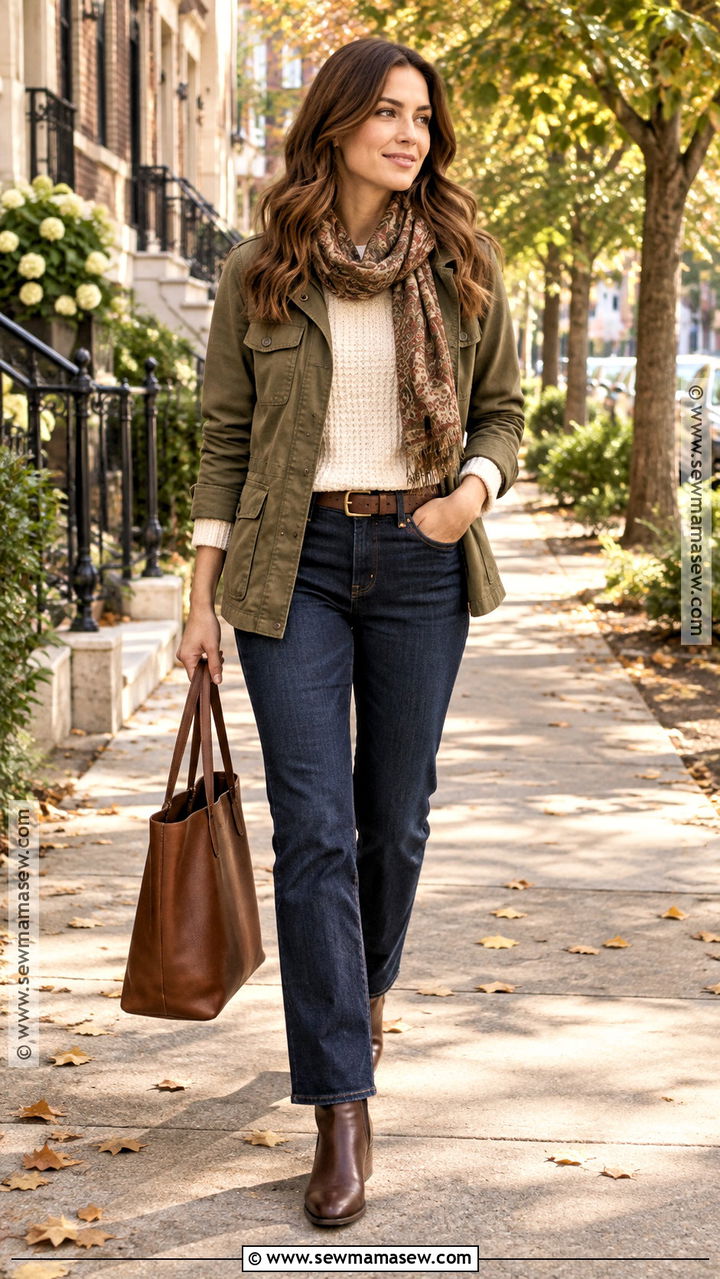 Chocolate Brown Boots With Utility Jacket - 20 fall fashion boots