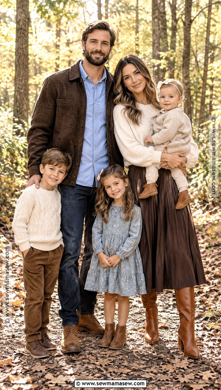 Chocolate Brown Fall Family Picture Outfits - 15 family picture outfits for fall