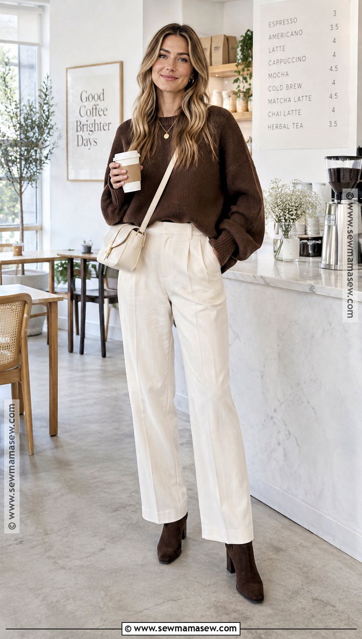 Chocolate Brown Fall Outfit For Blondes - 20 blonde fall outfit ideas