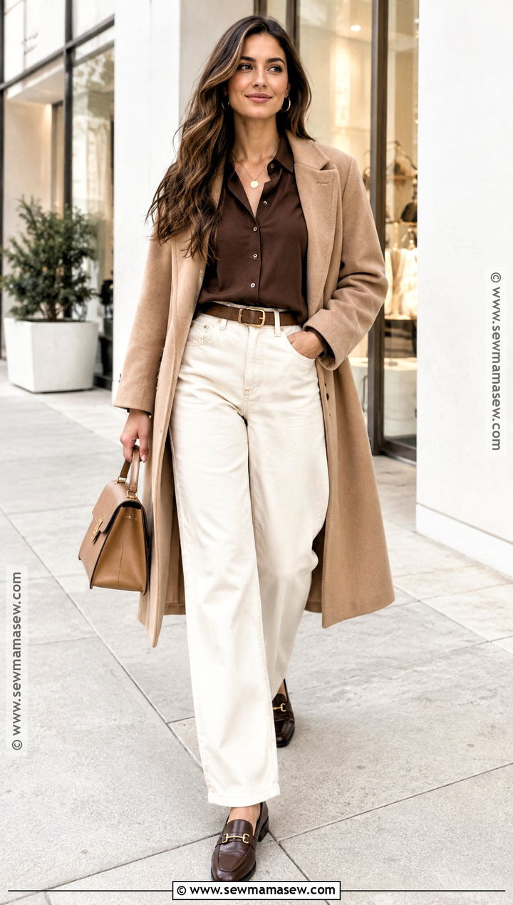 Chocolate Brown Fall Shirt Outfit - 25 fall shirts