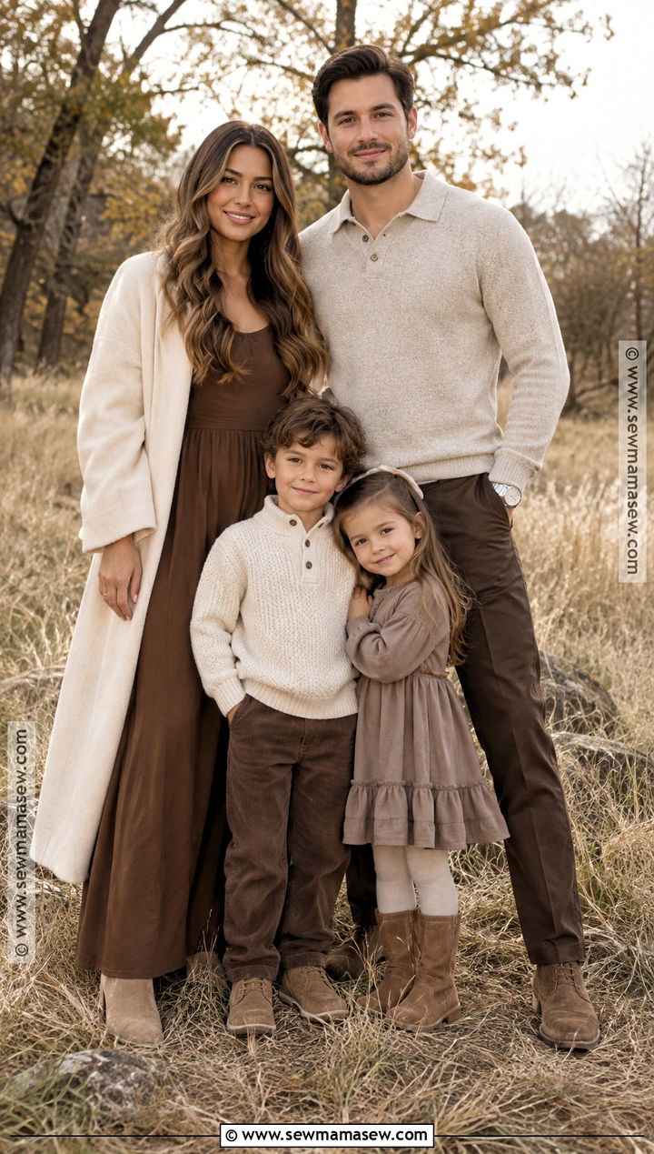 Chocolate Brown November Family Photo Outfits - 20 november family pictures outfits