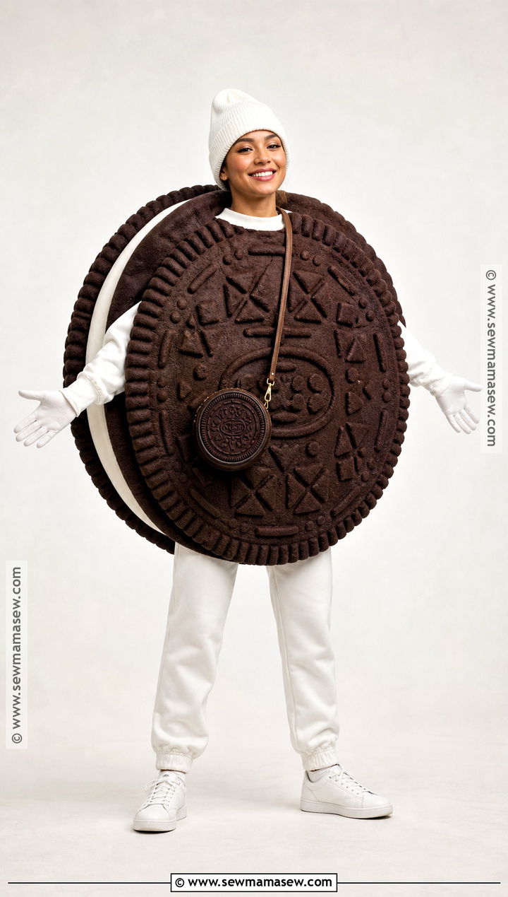 Chocolate Sandwich Cookie Costume - 35 Cookie Costume Ideas