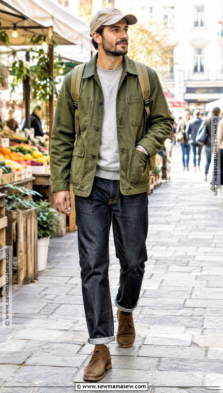 Chore Coat And Jeans Fall Outfit - 20 fall outfit inspo ideas for men