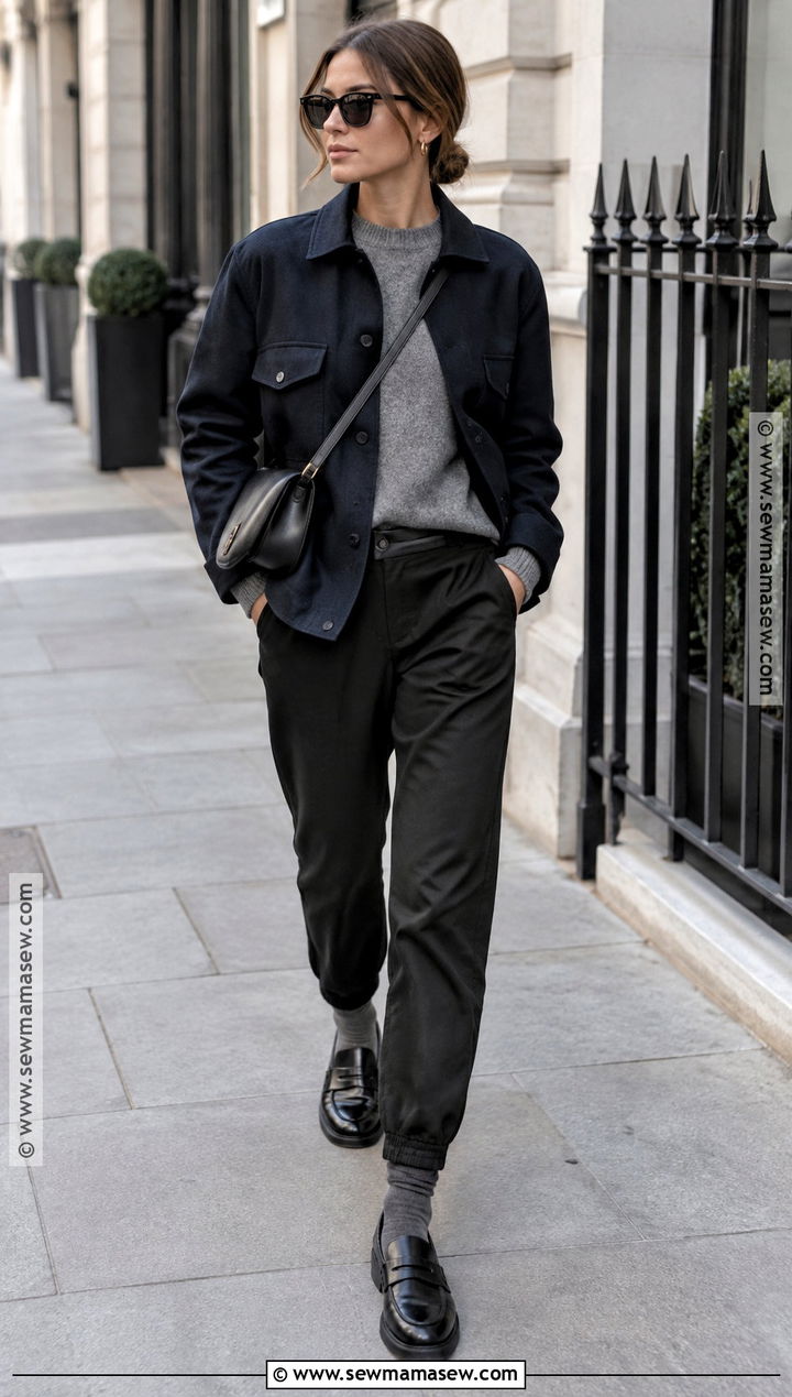 Chore Coat And Track Pants Outfit - 15 autumn winter outfits 2026