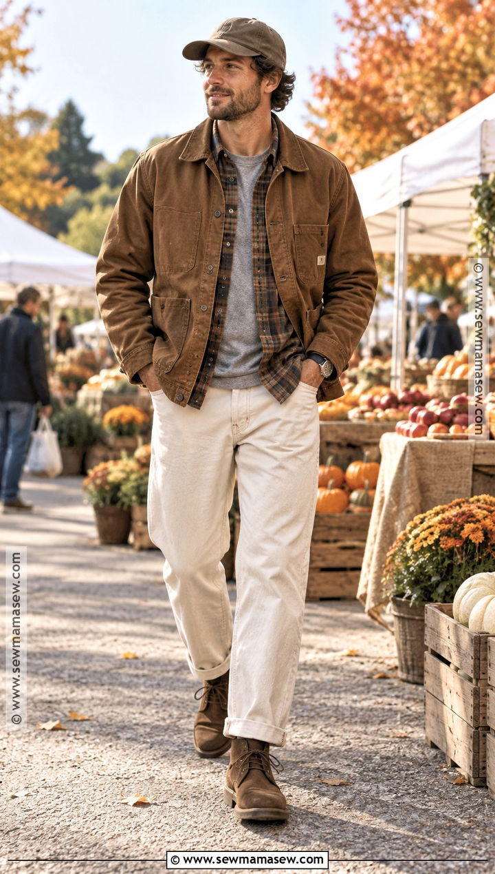 Chore Coat Autumn Outfit - 15 autumn aesthetic clothes for men
