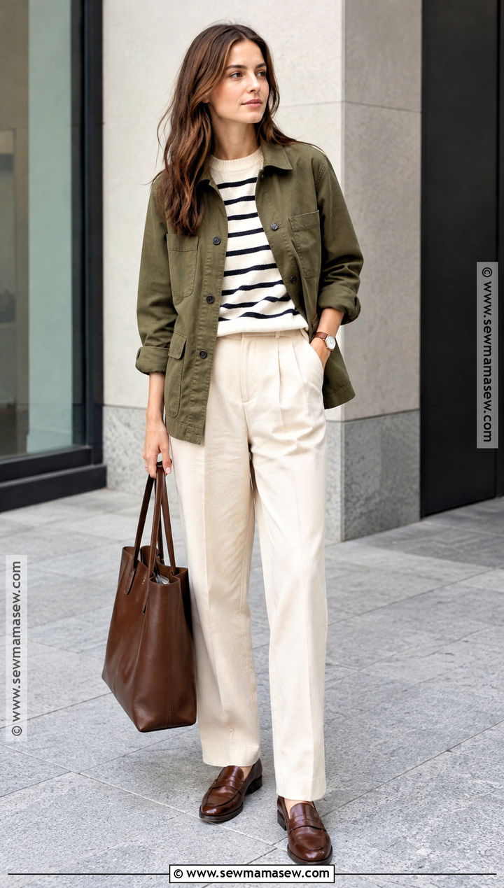 Chore Jacket And Tailored Pants Fall Outfit - 20 fall style ideas 2026
