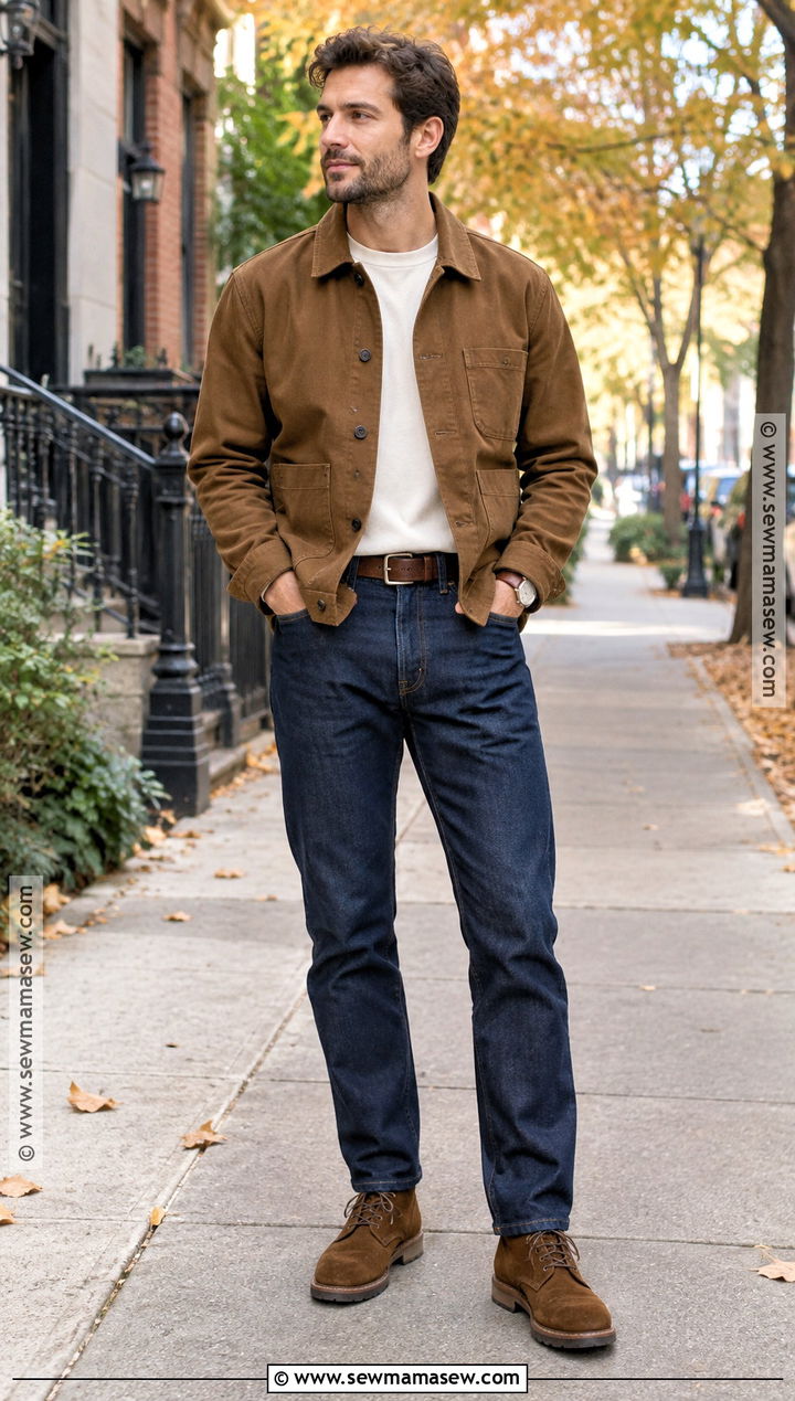 Chore Jacket Fall Outfit - 20 mens fall outfit ideas