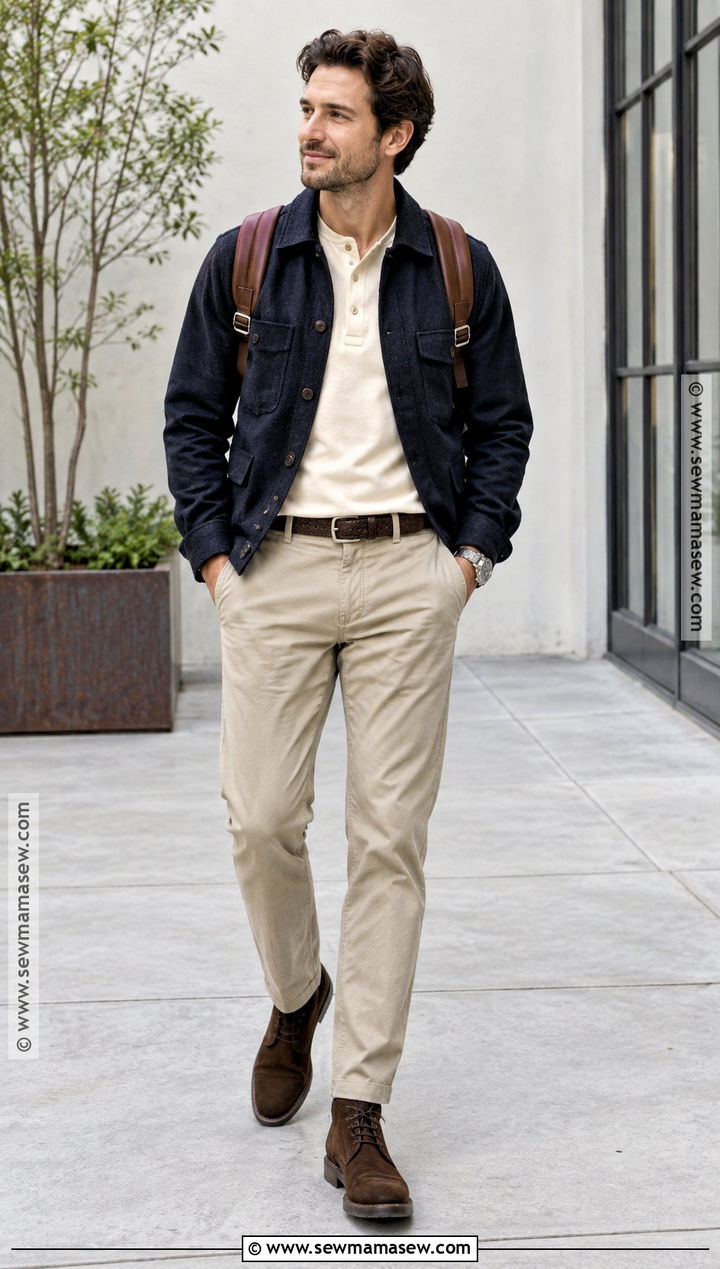 Chore Jacket With Chinos Fall Fit - 20 fall fit ideas for men