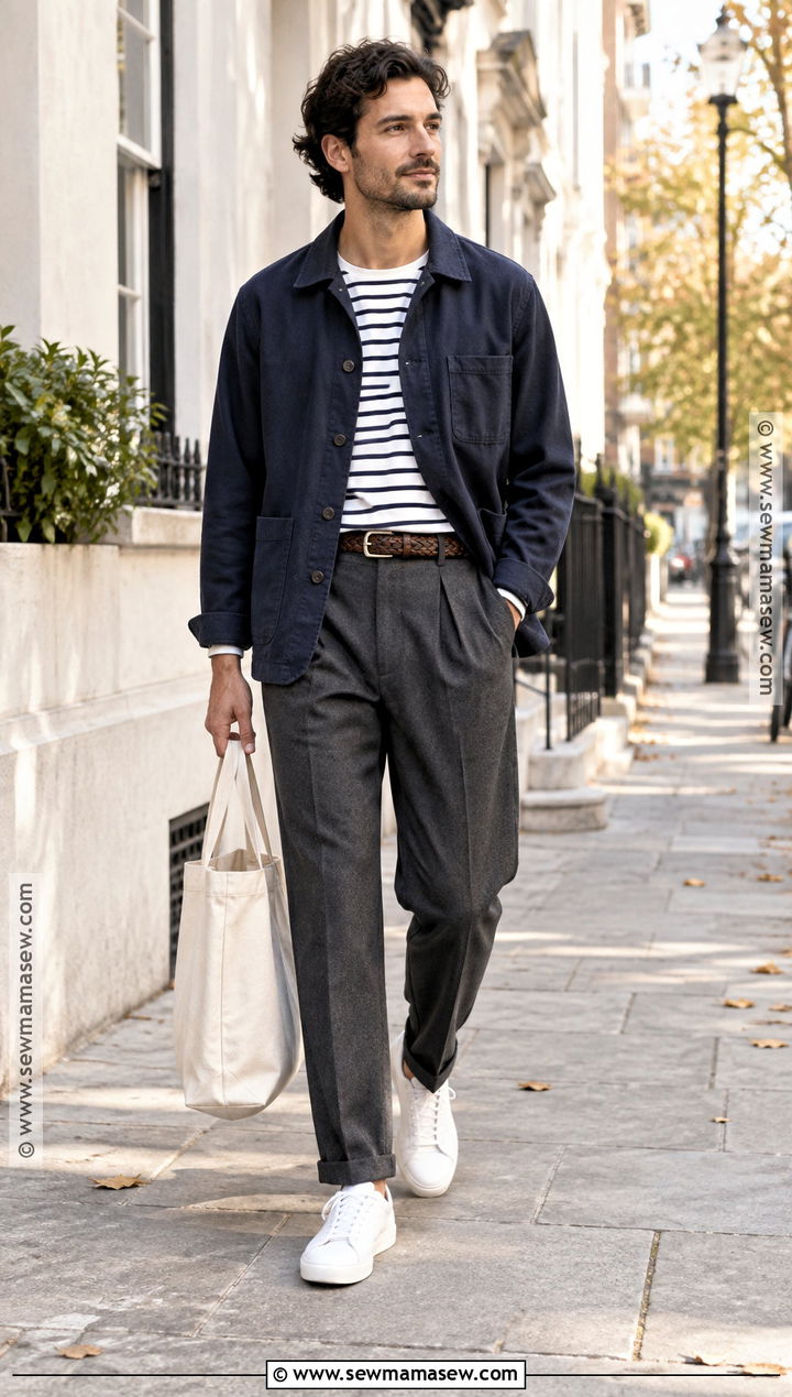 Chore Jacket With Pleated Pants - 20 mens fall jackets