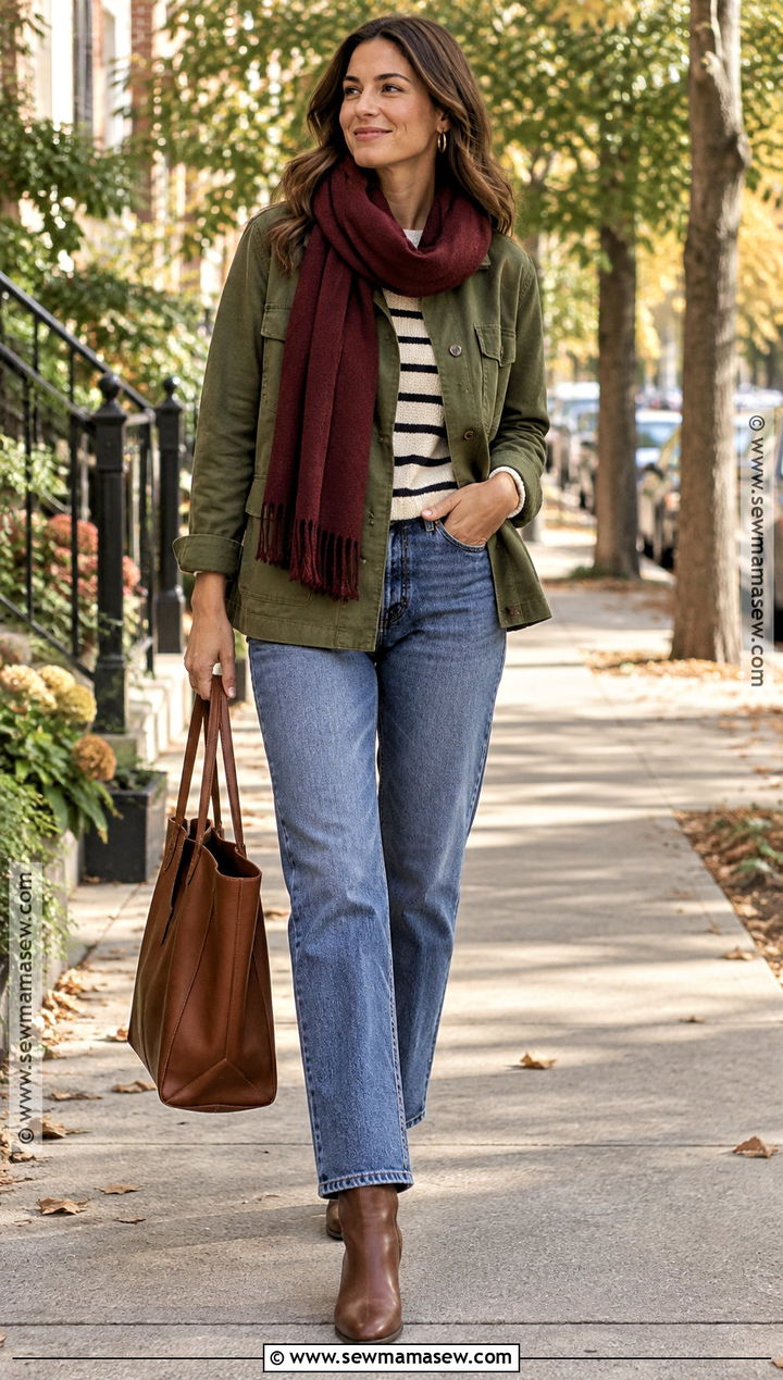 Chore Jacket and Straight Leg Jeans Outfit - 15 2026 fall winter outfits