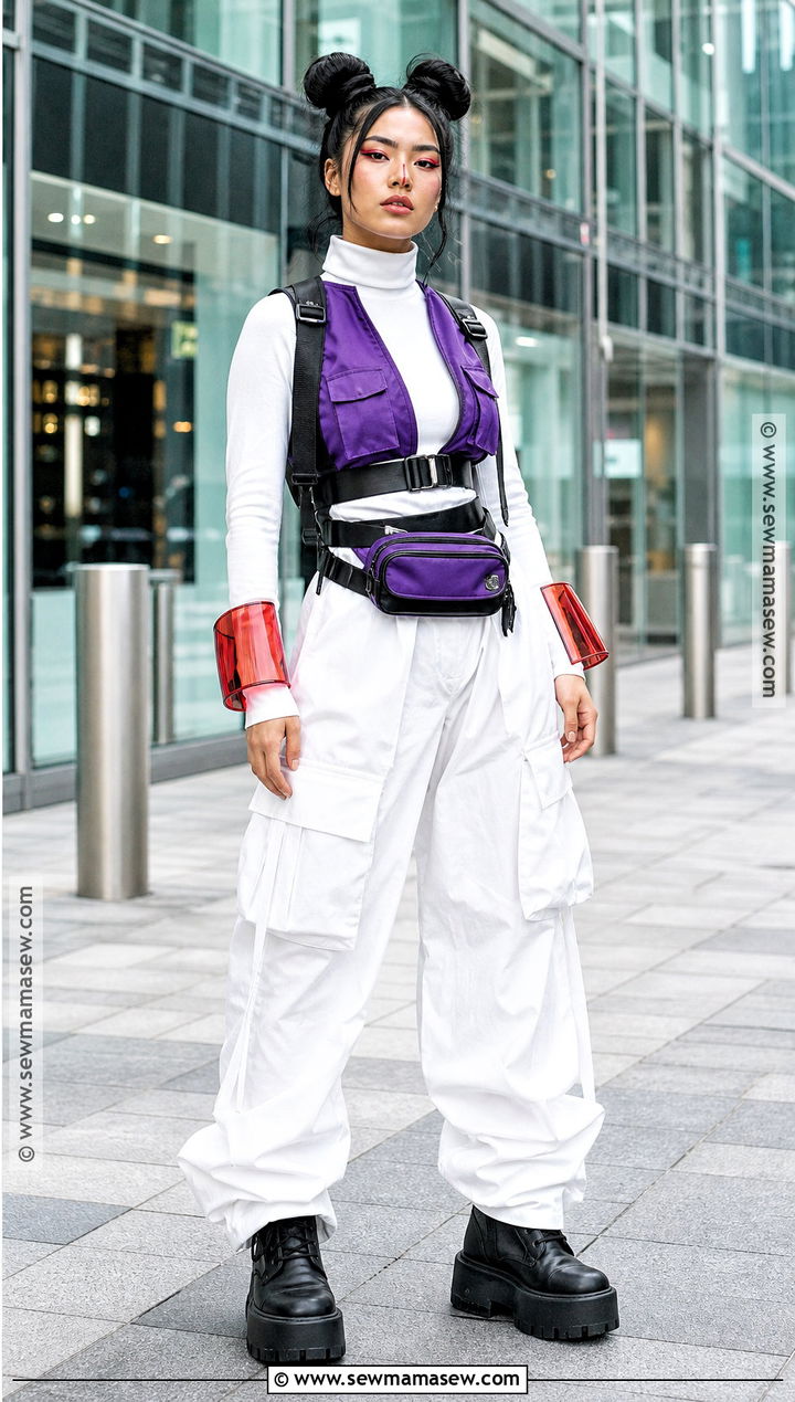 Choso Cosplay With Black And Purple Streetwear - 35 Choso Cosplay Fem Ideas