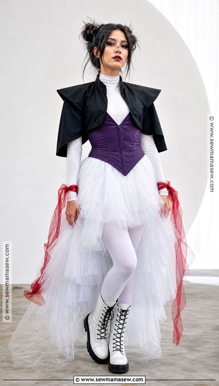 Choso Cosplay With Layered Tulle Skirt - 35 Choso Cosplay Fem Ideas