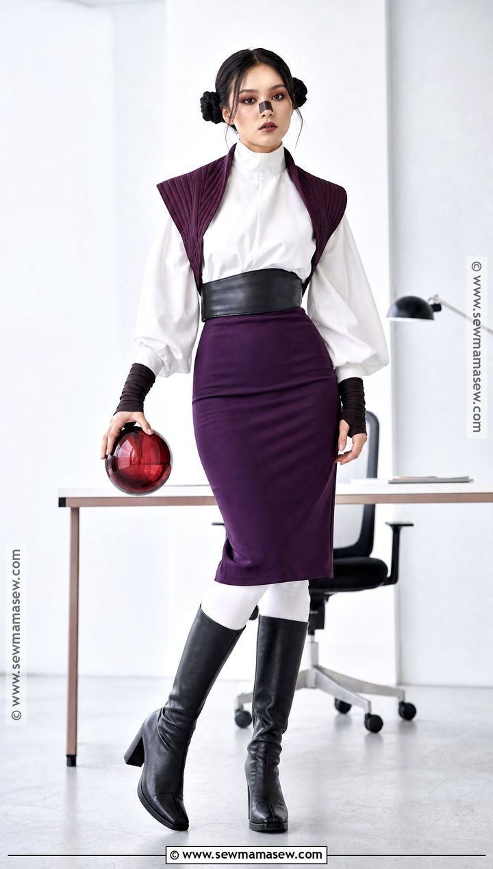 Choso Cosplay With Purple Pencil Skirt - 35 Choso Cosplay Fem Ideas
