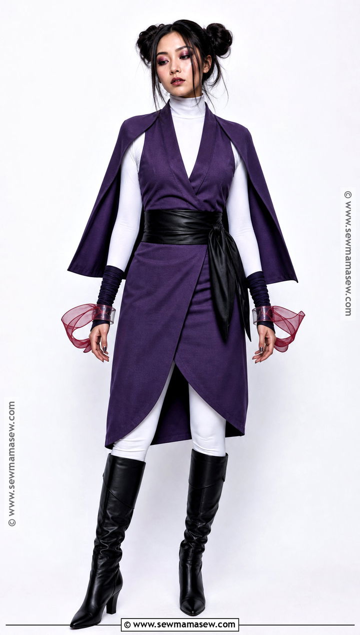 Choso Cosplay With Purple Two Piece Set - 35 Choso Cosplay Fem Ideas