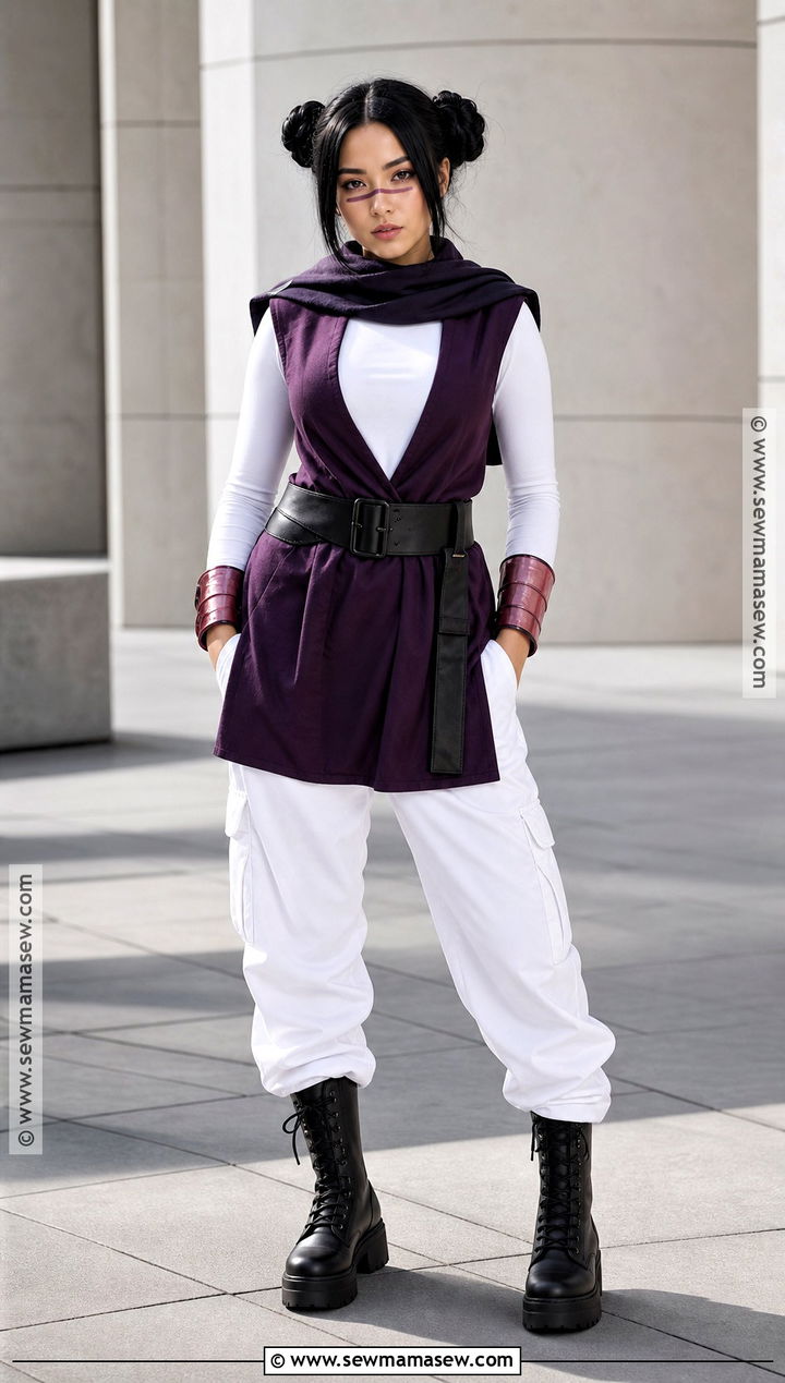 Choso Cosplay With White Cargo Pants - 35 Choso Cosplay Fem Ideas