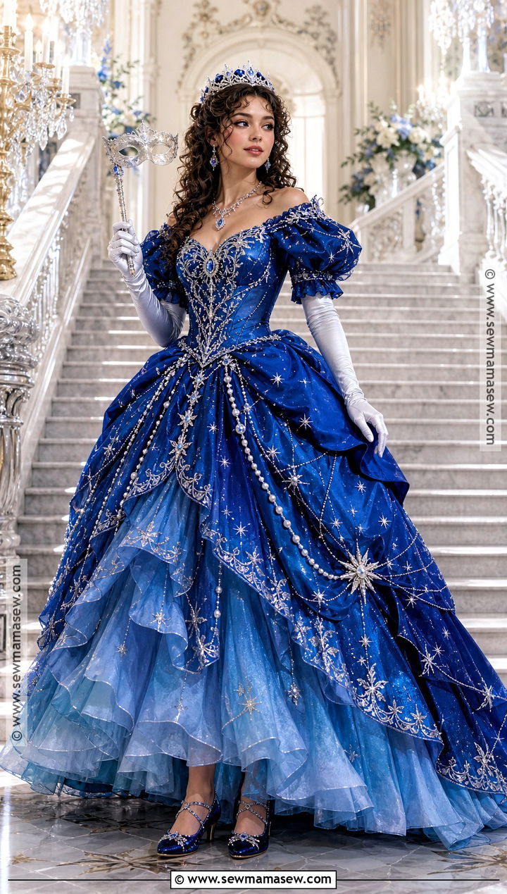 Christine Daae Blue Masquerade Costume - 35 christine daae costume ideas