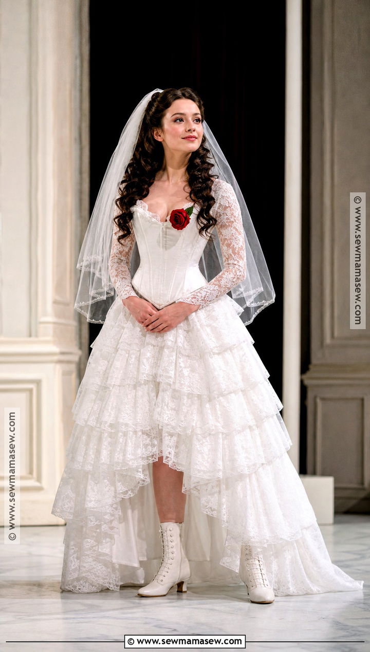Christine Daae Wedding Dress Costume - 40 phantom of the opera costumes