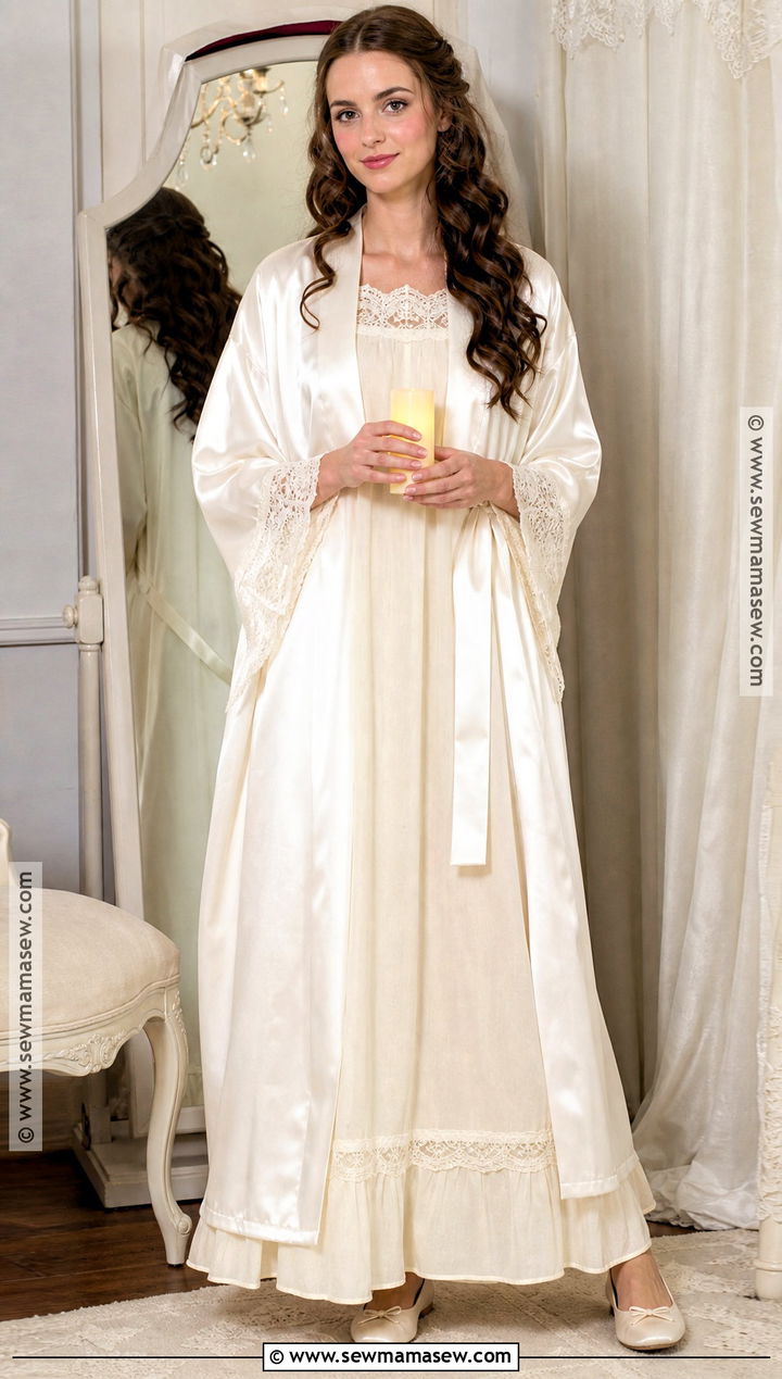 Christine White Dressing Gown Costume - 30 Phantom Of The Opera Halloween Costumes
