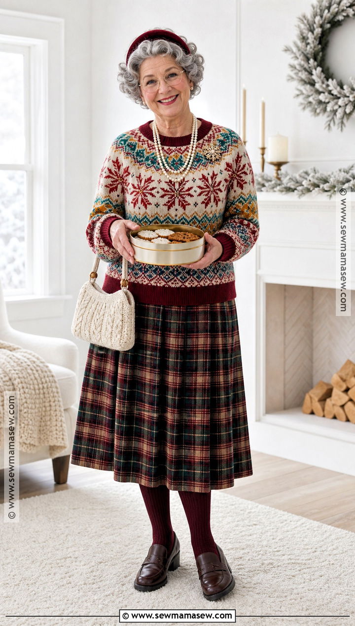 Christmas Sweater Grandma Costume - 40 grandma costume ideas