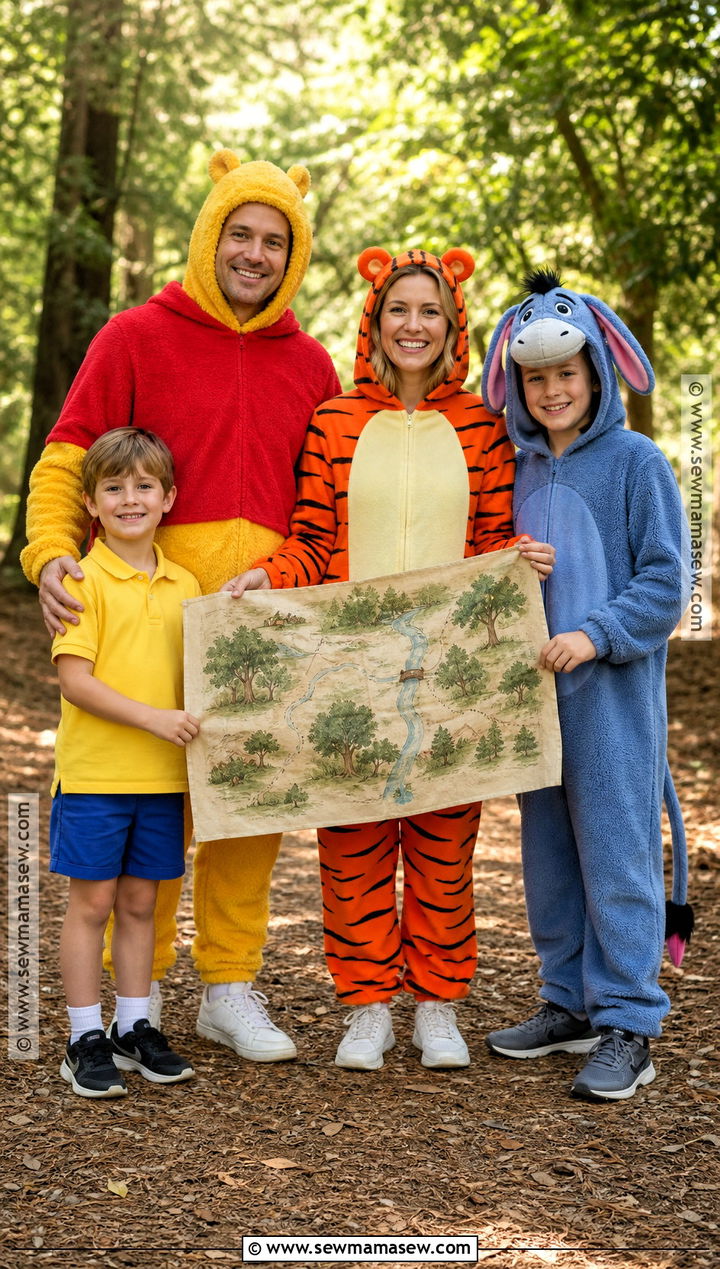 Christopher Robin Pooh Tigger And Eeyore Costume - 30 winnie the pooh family costumes