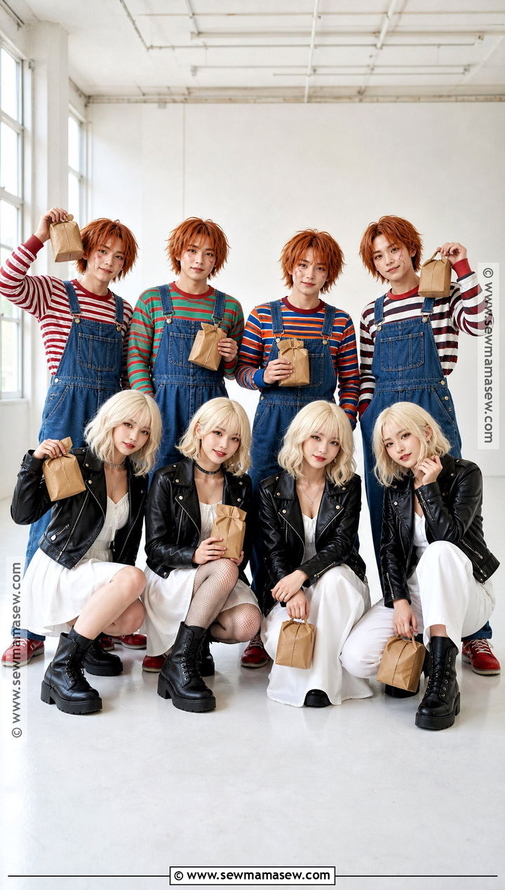 Chucky And Tiffany Friend Group Costume - 45 chucky and tiffany costume ideas