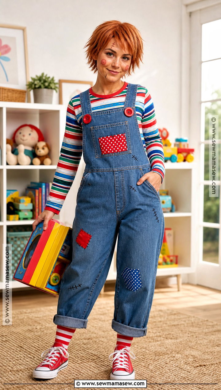 Chucky Inspired Haunted Doll Costume - 30 horror costumes