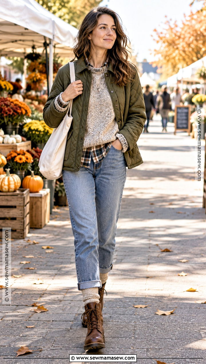 Chunky Knit Socks With Ankle Boots And Jeans - 15 autumn knit socks ideas