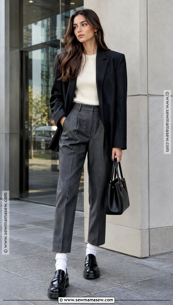 Chunky Loafers And Trouser Outfit - 25 fall 2026 fashion trends street style
