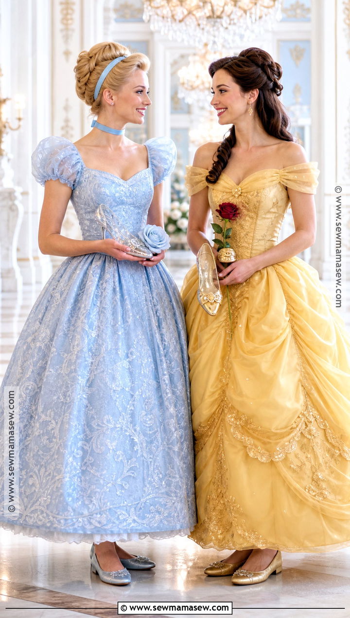Cinderella And Belle Costume - 35 blonde brunette halloween costumes