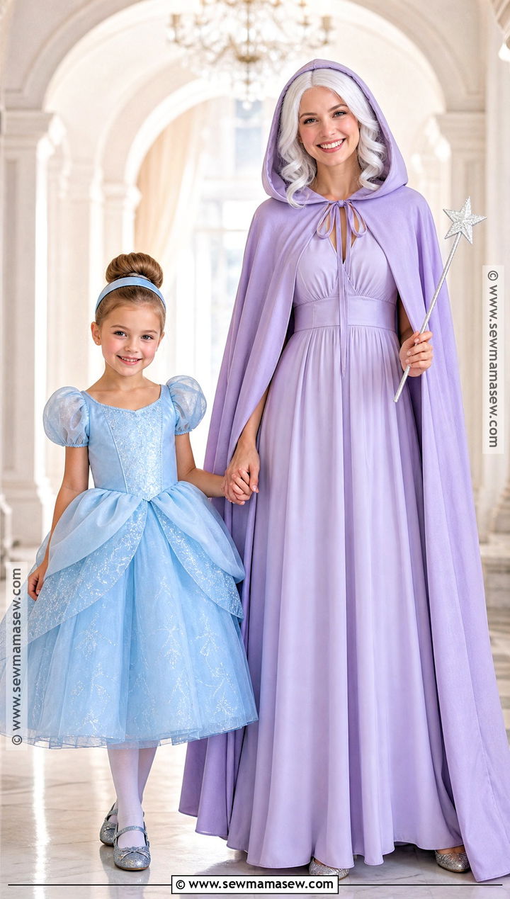 Cinderella And Fairy Godmother Costume - 30 mom daughter halloween costumes