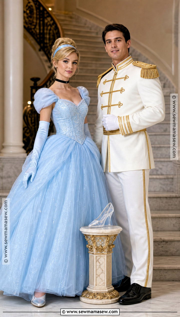 Cinderella And Prince Charming Couple Costume - 30 Disney Halloween Costumes for Couples