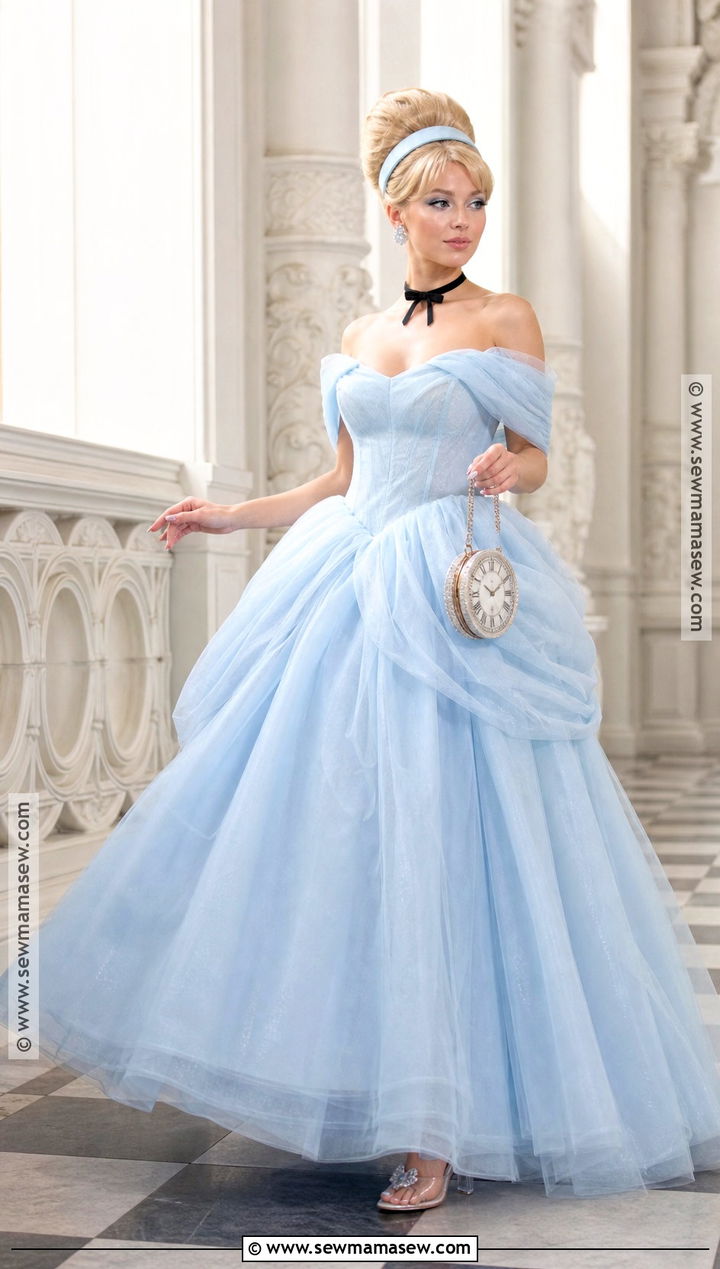 Cinderella Blue Ball Gown Cosplay - 30 disney princess cosplay ideas