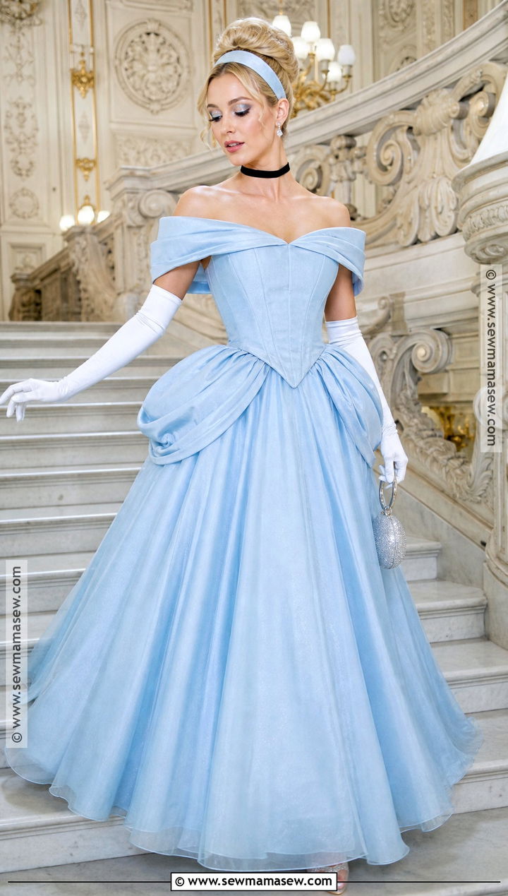Cinderella Blue Ball Gown Costume - 30 Disney Princess Costume Ideas