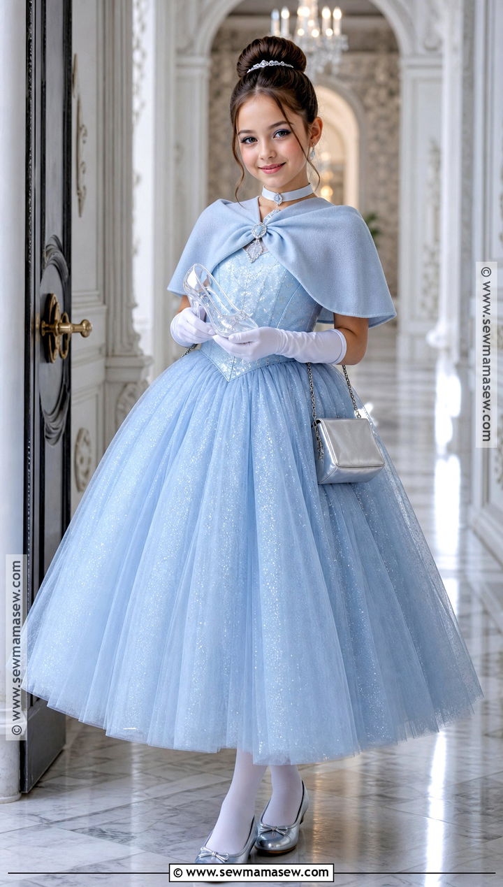 Cinderella Blue Ball Gown Costume - 40 girl costumes