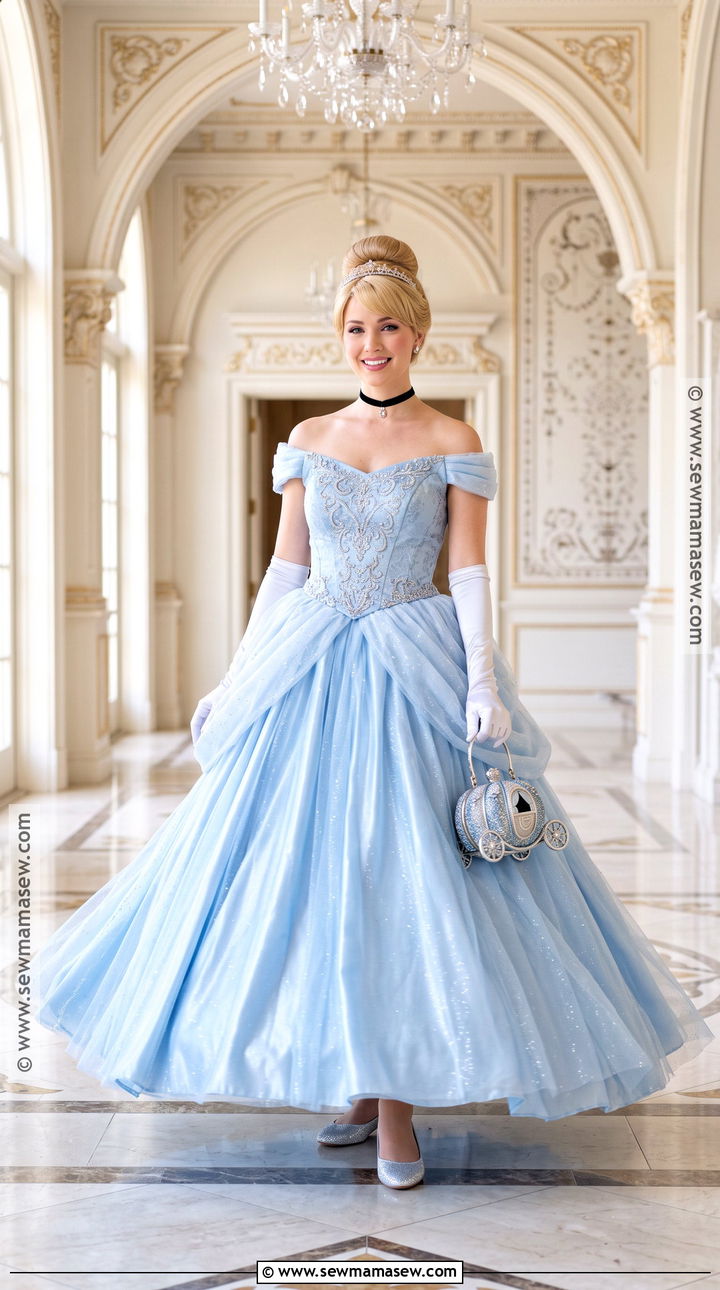 Cinderella Blue Gown Costume - 35 blonde halloween costume ideas