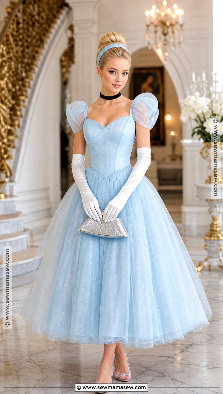 Cinderella Blue Gown Costume - 35 blonde halloween costumes ideas