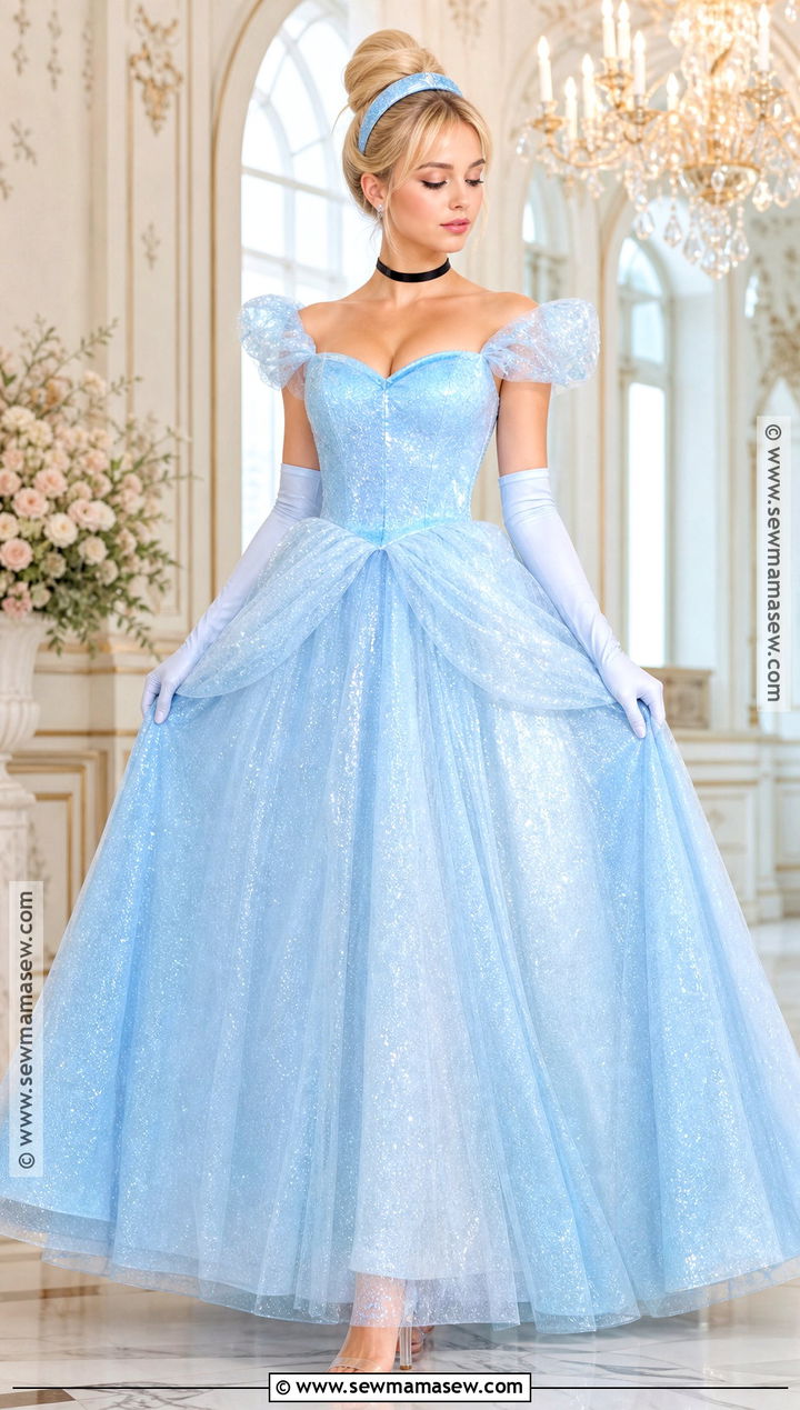 Cinderella Blue Gown Costume - 35 costumes for blondes