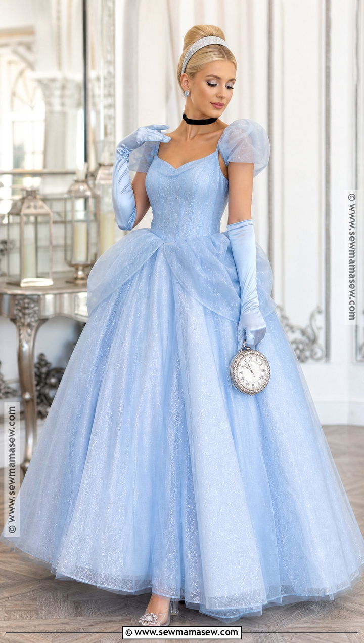 Cinderella Blue Gown Costume - 35 halloween costumes women blonde