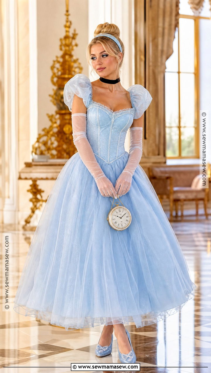 Cinderella Blue Gown Costume - 40 halloween costumes blonde