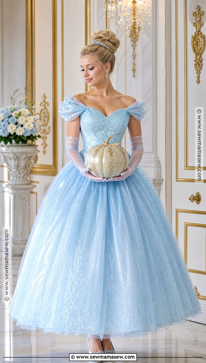 Cinderella Blue Gown Costume - 30 halloween costumes blonde hair